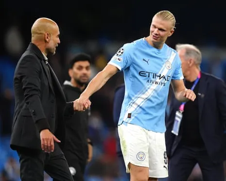 Haaland Joins Elite Champions League Half-Century Club, Hailed by Guardiola as CR7 and Messi's Peer